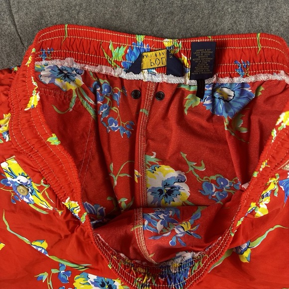 Polo Ralph Lauren Swim Trunks Mens 2XL 6"‎ Swimwear Floral Aloha Hawaiian Shorts - Picture 11 of 15